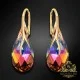 Sudraba auskari "Baroka VII (Volcano)" ar Swarovski™ kristāliem